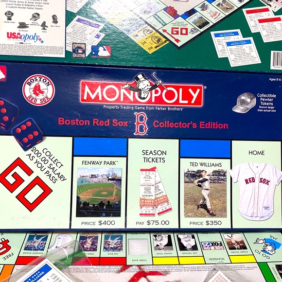 MONOPOLY BOSTON RED SOX COLLECTOR’S EDITION PARKER BROTHERS GAME COMPLETE - Picture 3 of 8